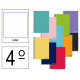 Cuaderno espiral tapa blanda liderpapel serie smart en formato 4º, 80 hj. 60 grs/m². liso s/m. colores surtidos.