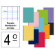 Cuaderno espiral tapa blanda liderpapel serie smart en formato 4º, 80 hj. 60 grs/m². rayado montessori 3,5 mm. c/m.