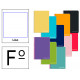 Cuaderno espiral tapa dura liderpapel serie inspire en formato fº, 80 hj. 60 grs. liso s/m. 8 colores surtidos.