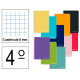 Cuaderno espiral tapa dura liderpapel serie witty, 4º, 80 hj. 75 grs/m². 8x8 c/m. colores surtidos