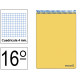 Bloc espiral tapa dura liderpapel serie witty, 16º, 80 hj. 60 grs/m². 4x4 s/m. colores surtidos