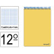 Bloc espiral tapa dura liderpapel serie witty, 12º, 80 hj. 75 grs/m². 4x4 s/m. colores surtidos