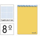 Bloc espiral tapa dura liderpapel serie witty, 8º, 80 hj. 75 grs/m². 4x4 s/m. colores surtidos