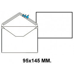 Sobre engomado liderpapel en formato 95x145 mm. offset, 70 grs/m². color blanco.