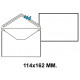 Sobre engomado liderpapel en formato 114x162 mm. offset, 70 grs/m². color blanco.