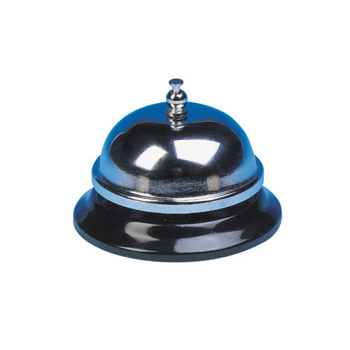 Timbre de recepción q-connect, Ø 85x55 mm. negro/cromado