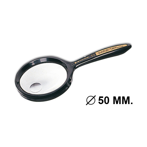 Lupa de lectura waltex magnifier 7509, cristal bifocal, 2,5 y 5 aumentos, Ø 50 mm.