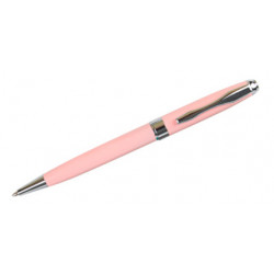 Bolígrafo belius colección marsella, lacado en color rosa, presentación en estuche.