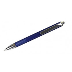 Bolígrafo belius colección charleroi, lacado en color azul, presentación en estuche.