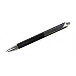 Bolígrafo belius colección charleroi, lacado en color negro, presentación en estuche.
