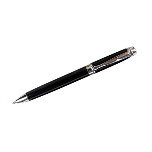 Bolígrafo belius colección basilea, lacado en color negro, presentación en estuche.