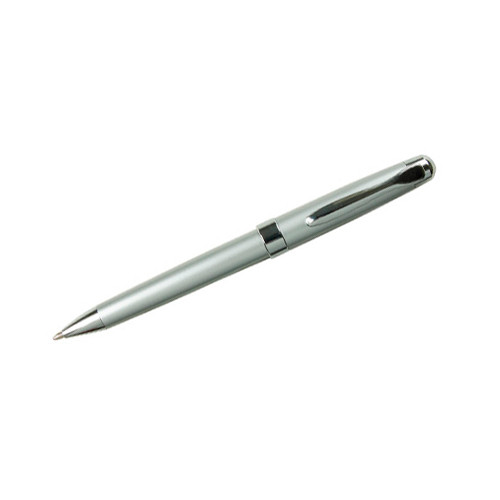 Bolígrafo belius colección hossa, cromado con adornos en plata, presentación en estuche.