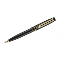 Bolígrafo belius colección parma, lacado en color negro, presentación en estuche.