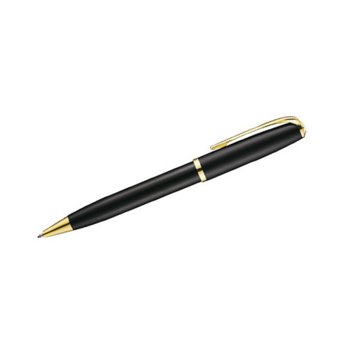Bolígrafo belius colección riga, lacado en color negro, presentación en estuche.
