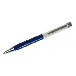Bolígrafo belius colección granada, lacado en color azul, presentación en estuche.