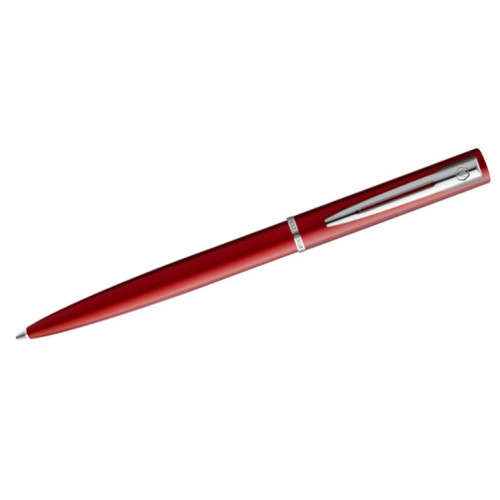 Bolígrafo waterman colección allure, lacado en color rojo brillante, presentación en estuche.