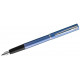 Pluma estilográfica waterman colección allure, lacada en color azul brillante, presentación en estuche.