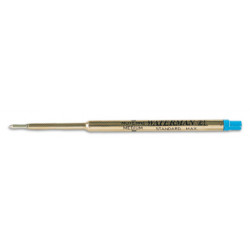 Recambio de bolígrafo waterman, punta media 0,7 mm. color azul.