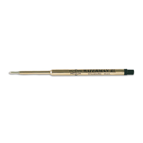 Recambio de bolígrafo waterman, punta media 0,7 mm. color negro.