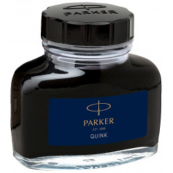 Tinta pluma estilográfica parker quink, frasco de 57 ml. color azul permanente.
