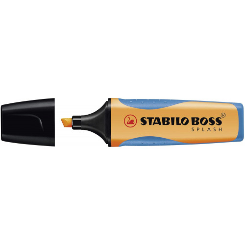 Marcador fluorescente stabilo boss splash naranja.