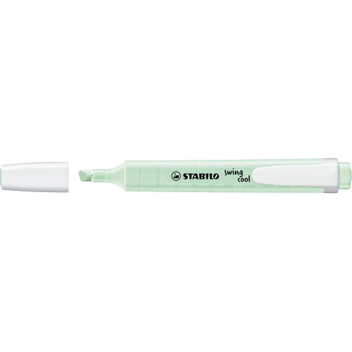 Marcador fluorescente stabilo swing cool pastel pizca de menta.