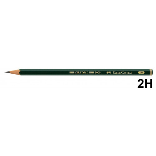 Lápiz faber-castell Castell 9000, 2h.