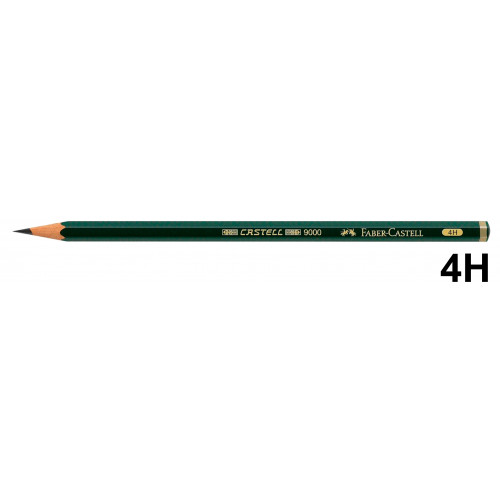Lápiz faber-castell Castel 9000, 4h.
