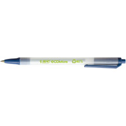 Bolígrafo retráctil bic ecolutions clic stic azul.