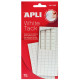 Masilla precortada apli adhesivo removible white tack, blister de 75 grs.