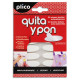 Velcro autoadhesivo plico quita y pon, ovalado, 35x12 mm. blanco, blíster de 24 uds.