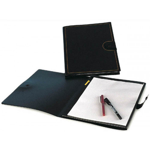 Carpeta congreso en polipropileno opaco grafoplas din a4, bloc de 40 hj. cierre con trabilla y broche, negro