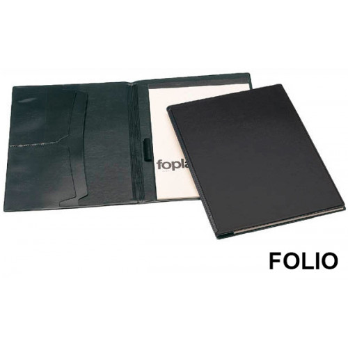 Carpeta congreso en pvc grafoplas folio, bloc de 40 hj. negro