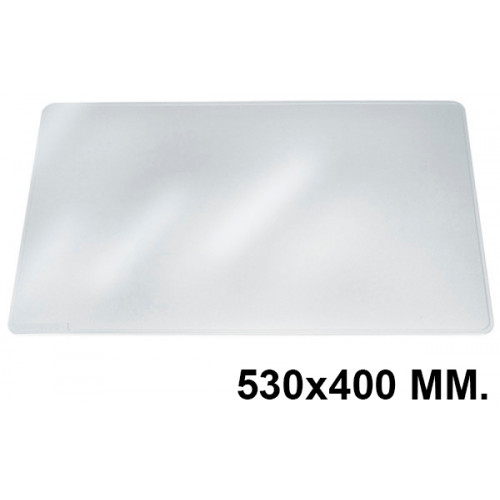 Vade de sobremesa durable duraglas en formato 530x400 mm. color transparente antirreflectante.