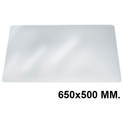 Vade de sobremesa durable duraglas en formato 650x500 mm. color transparente antirreflectante.