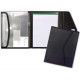 Carpeta portafolios en polipropileno liderpapel en formato din a-4, bloc de notas, cierre con velcro, color negro.