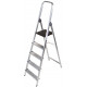 Escalera de aluminio q-connect, 5 peldaños, 45x172x85 cm.