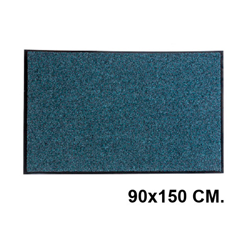 Alfombra de suelo antipolvo en poliamida reciclada de 8 mm. paperflow en formato 90x150 cm. color gris.