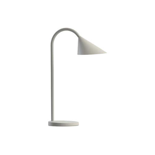 Lámpara de escritorio unilux sol, led 4w brazo flexible abs y metal, blanco