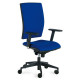 Silla de oficina new passion tapizada, respaldo alto, brazos regulables 2d y asiento regulable en altura.