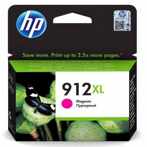 Cartucho ink-jet hewlett packard officejet 8010/pro 8022 nº 912xl magenta.