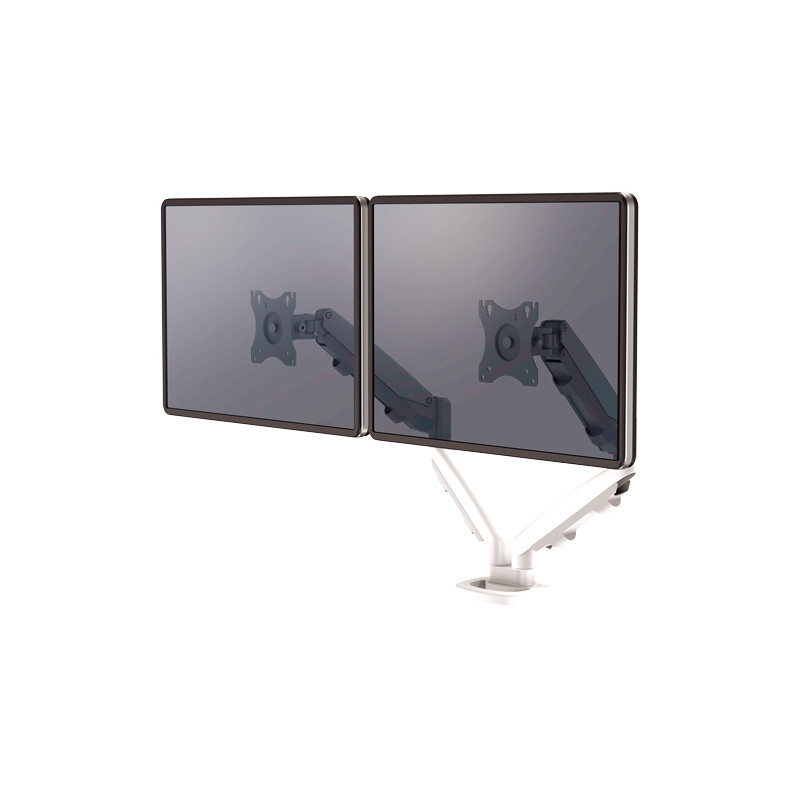 BRAZO PARA MONITOR DOBLE FELLOWES EPPA CON TRAVESAÑO Color Blanco