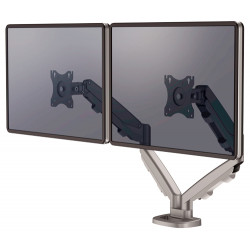 Brazo para monitor doble fellowes eppa™, plata