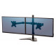 Soporte con peana para monitor doble en horizontal fellowes professional series, color negro.