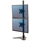 Soporte con peana para monitor doble en vertical fellowes professional series, color negro.