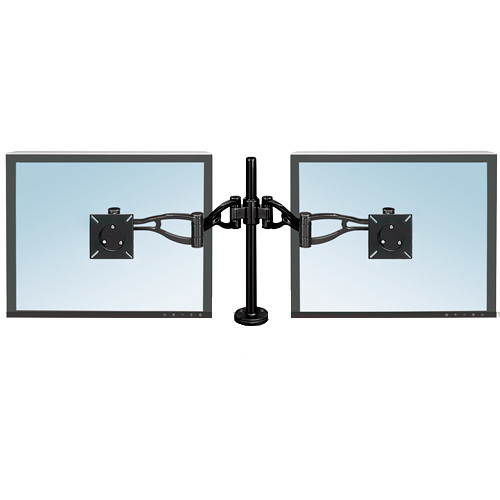 Brazo para monitor doble fellowes professional series en color negro.