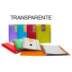 Carpeta con 40 fundas + 5 separadores extraíbles grafoplas in&out traslúcido din a4, transparente