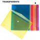 Sobre en polipropileno traslúcido con cierre de velcro grafoplas ecoplás folio, transparente