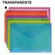 Sobre en polipropileno cristal con cierre de velcro grafoplas multiline din a5, transparente