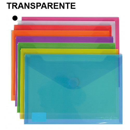 Sobre en polipropileno cristal con cierre de velcro grafoplas multiline din a5, transparente